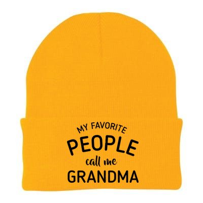 My Favorite People Call Me Grandma Knit Cap Winter Beanie