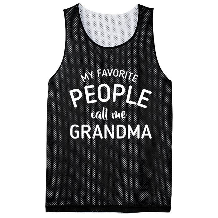 My Favorite People Call Me Grandma Mesh Reversible Basketball Jersey Tank