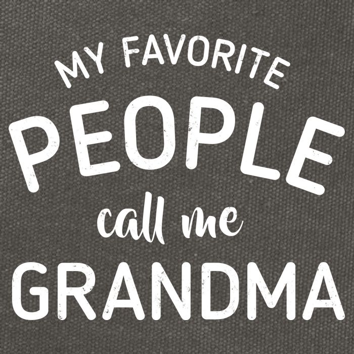 My Favorite People Call Me Grandma Cotton Canvas Backpack
