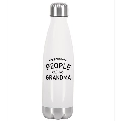 My Favorite People Call Me Grandma Stainless Steel Insulated Water Bottle