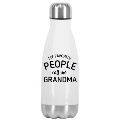 My Favorite People Call Me Grandma Stainless Steel Insulated Water Bottle