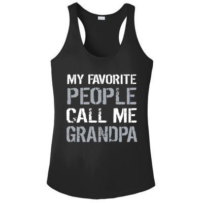 My Favorite People Call Me Grandpa Ladies PosiCharge Competitor Racerback Tank