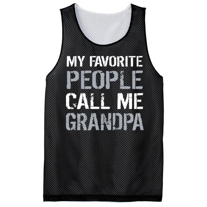 My Favorite People Call Me Grandpa Mesh Reversible Basketball Jersey Tank