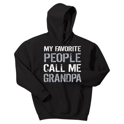 My Favorite People Call Me Grandpa Kids Hoodie