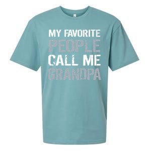 My Favorite People Call Me Grandpa Sueded Cloud Jersey T-Shirt