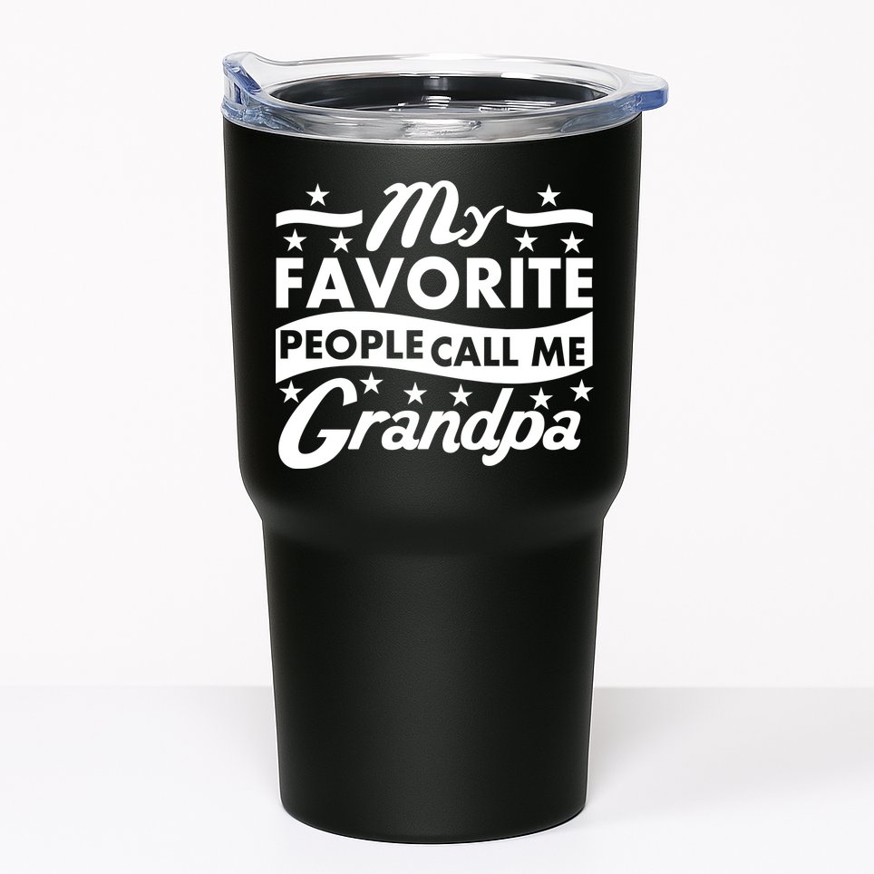 My Favorite People Call Me Grandpa Father's Day Tumbler