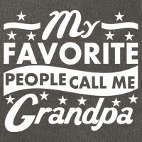 My Favorite People Call Me Grandpa Father's Day Cotton Canvas Backpack