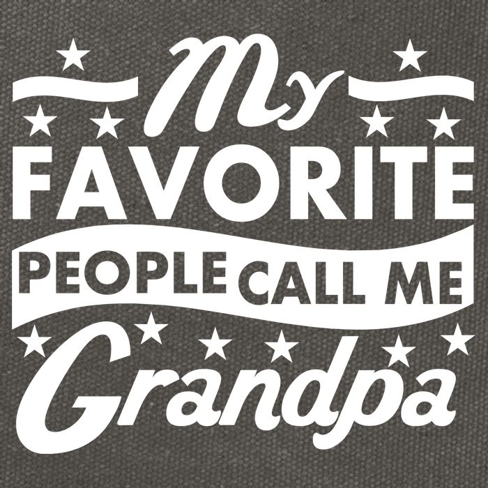 My Favorite People Call Me Grandpa Father's Day Cotton Canvas Backpack