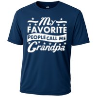 My Favorite People Call Me Grandpa Father's Day Cooling Performance Crew T-Shirt