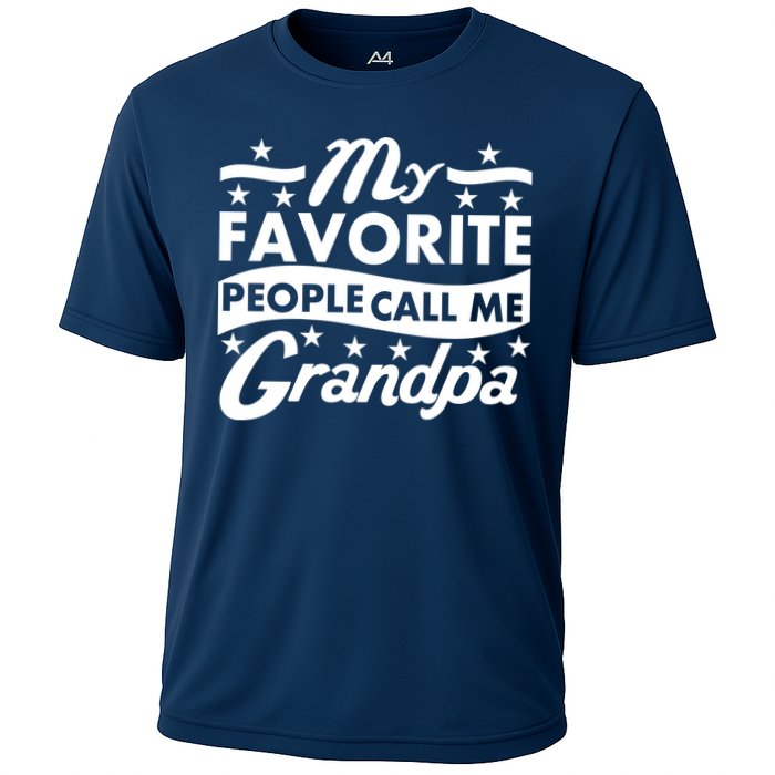 My Favorite People Call Me Grandpa Father's Day Cooling Performance Crew T-Shirt