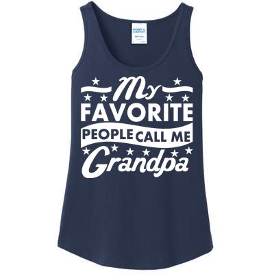 My Favorite People Call Me Grandpa Father's Day Ladies Essential Tank