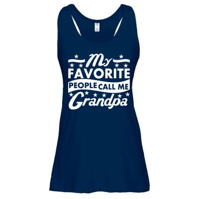 My Favorite People Call Me Grandpa Father's Day Ladies Essential Flowy Tank