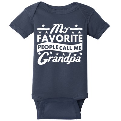 My Favorite People Call Me Grandpa Father's Day Baby Bodysuit