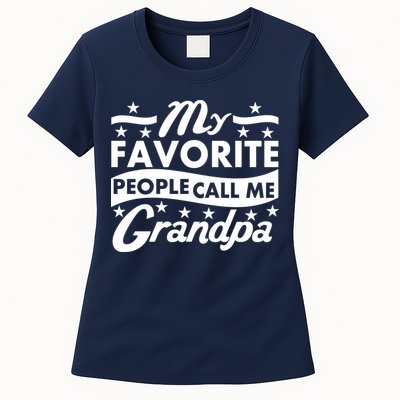 My Favorite People Call Me Grandpa Father's Day Womens T-Shirt