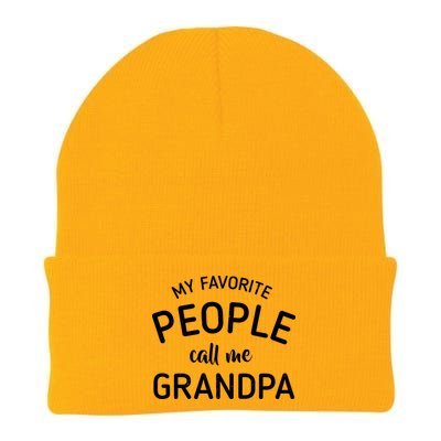 My Favorite People Call Me Grandpa Funny Knit Cap Winter Beanie