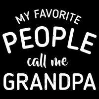 My Favorite People Call Me Grandpa Funny Women's Crop Top Tee