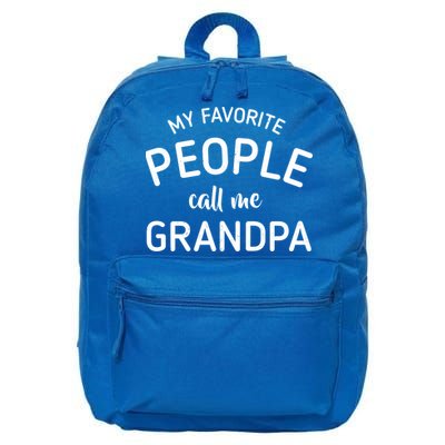 My Favorite People Call Me Grandpa Funny 16 in Basic Backpack