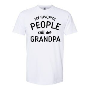 My Favorite People Call Me Grandpa Funny Softstyle® CVC T-Shirt