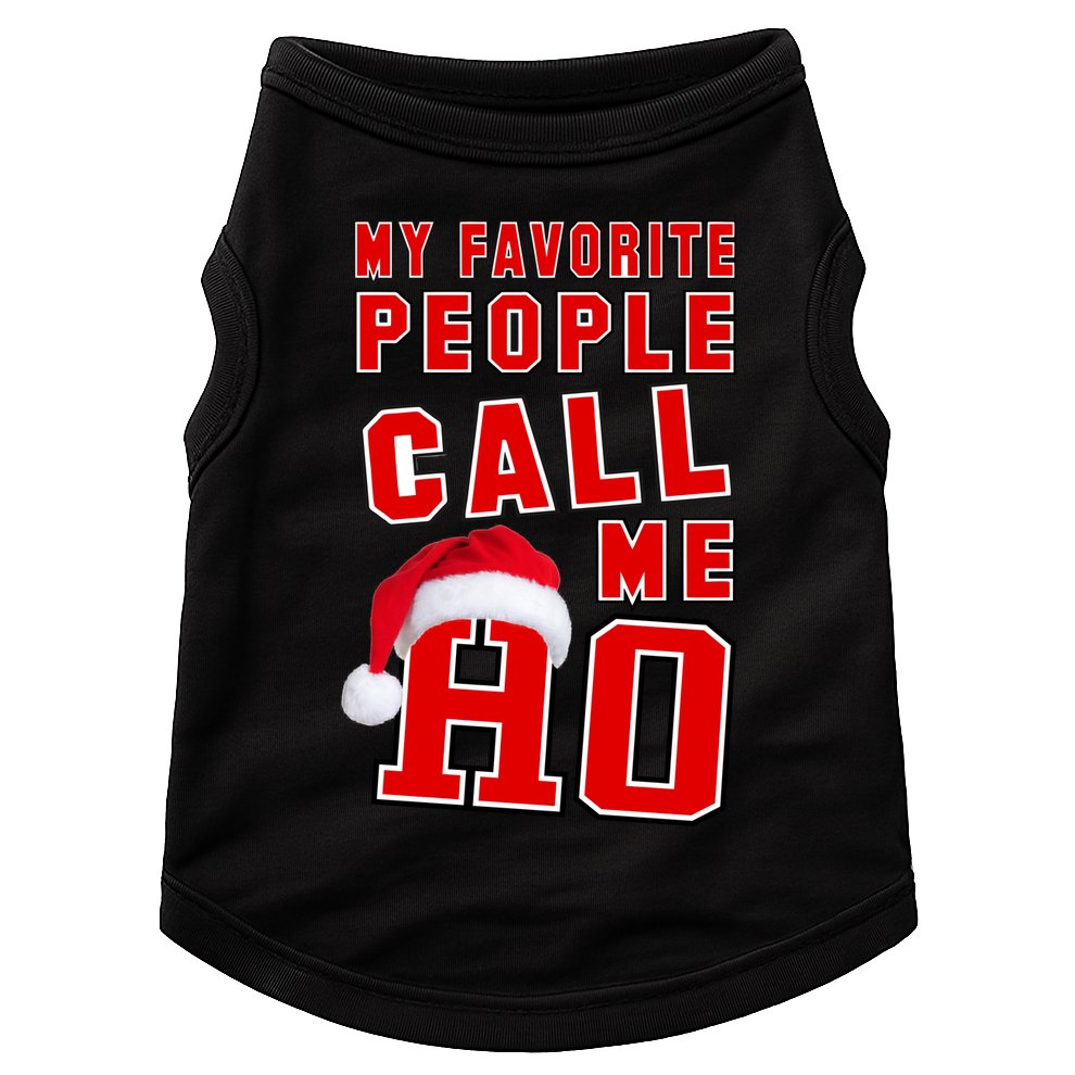 My Favorite People Call Me Ho Christmas Santa Claus Doggie Tank