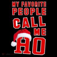 My Favorite People Call Me Ho Christmas Santa Claus Impact Tech Backpack