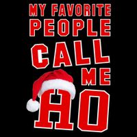 My Favorite People Call Me Ho Christmas Santa Claus 16 in Basic Backpack