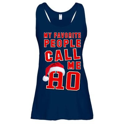 My Favorite People Call Me Ho Christmas Santa Claus Ladies Essential Flowy Tank