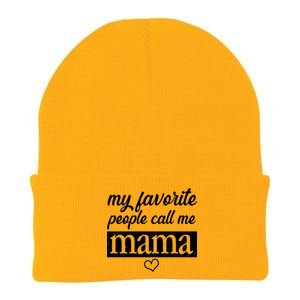 My Favorite People Call Me Mama Knit Cap Winter Beanie