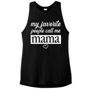 My Favorite People Call Me Mama Ladies PosiCharge Tri-Blend Wicking Tank