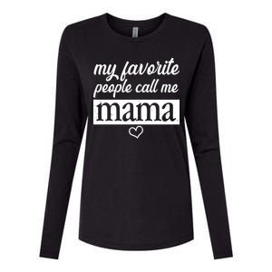 My Favorite People Call Me Mama Womens Cotton Relaxed Long Sleeve T-Shirt