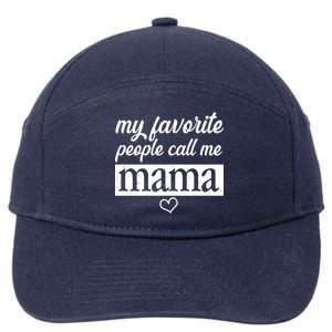 My Favorite People Call Me Mama 7-Panel Snapback Hat