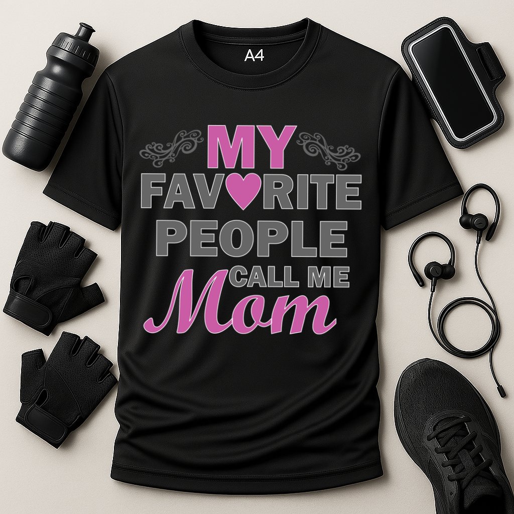 My Favorite People Call Me Mom1 Cooling Performance Crew T-Shirt