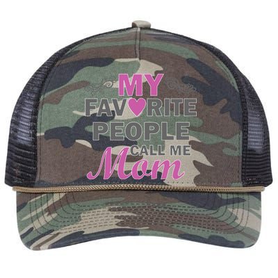 My Favorite People Call Me Mom1 Retro Rope Trucker Hat Cap