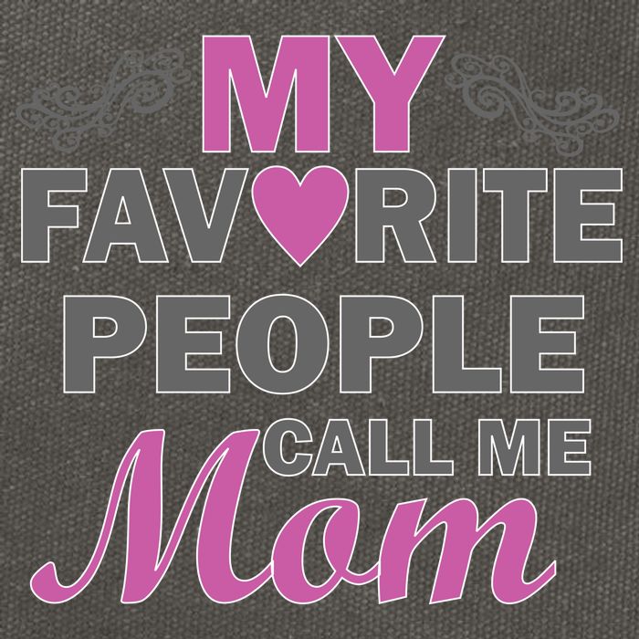 My Favorite People Call Me Mom1 Cotton Canvas Backpack