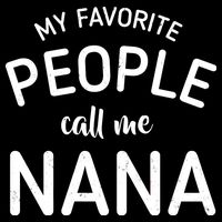 My Favorite People Call Me Nana Cropped Pullover Crew