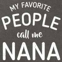 My Favorite People Call Me Nana Cotton Canvas Backpack