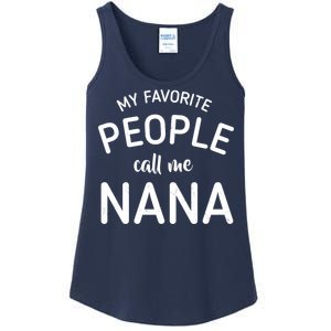 My Favorite People Call Me Nana Ladies Essential Tank