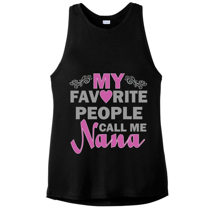 My Favorite People Call Me Nana Funny Ladies PosiCharge Tri-Blend Wicking Tank