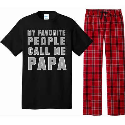 My Favorite People Call Me Papa Pajama Set