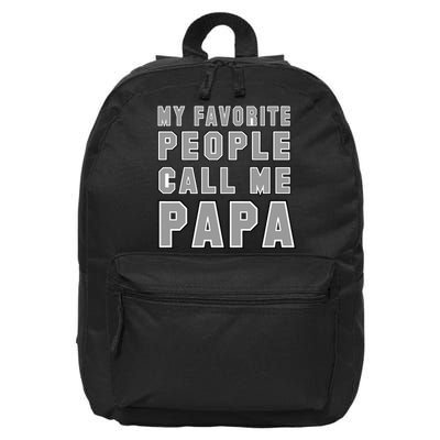 My Favorite People Call Me Papa 16 in Basic Backpack