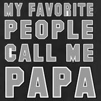 My Favorite People Call Me Papa Crop Fleece Hoodie