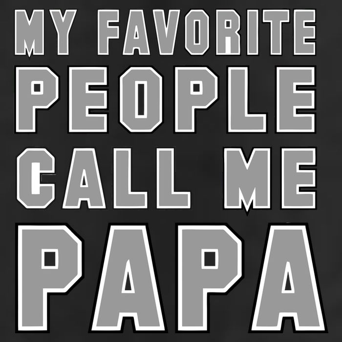 My Favorite People Call Me Papa Crop Fleece Hoodie