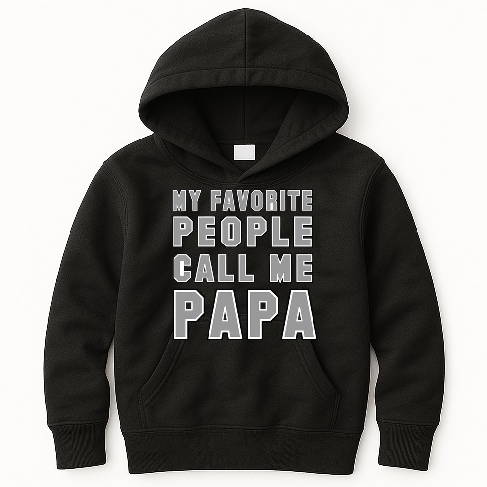 My Favorite People Call Me Papa Kids Hoodie