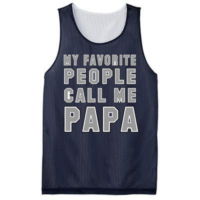 My Favorite People Call Me Papa Mesh Reversible Basketball Jersey Tank