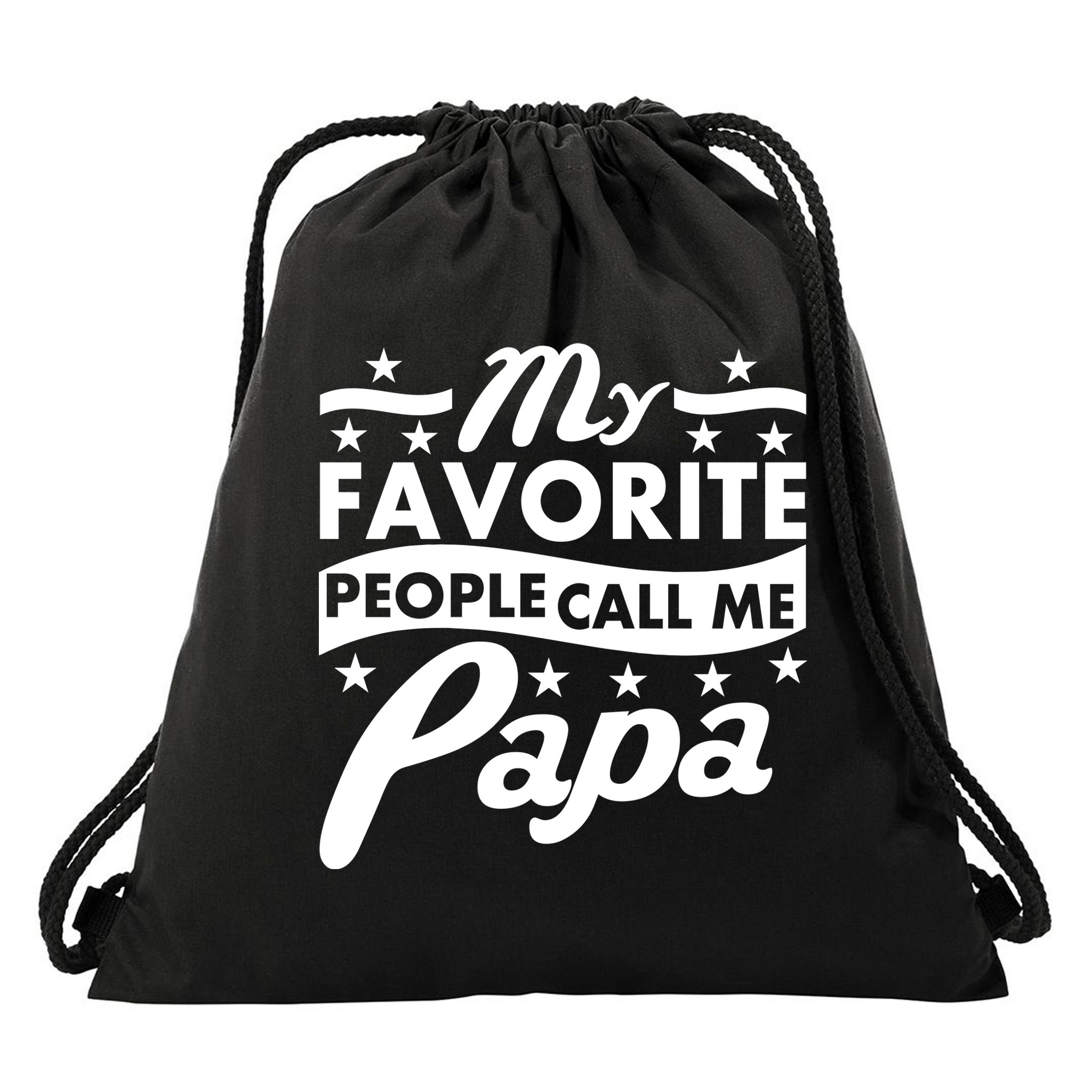 My Favorite People Call Me Papa Father's Day Drawstring Bag