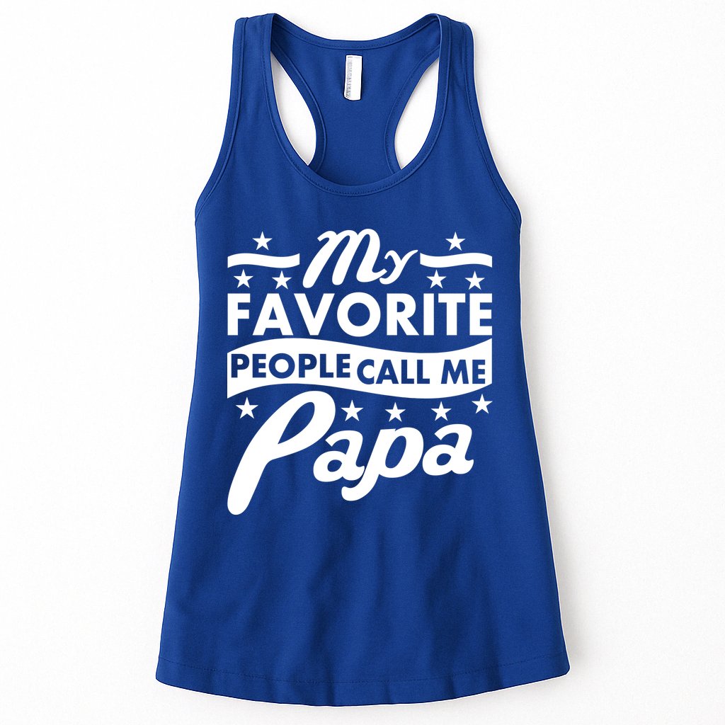 My Favorite People Call Me Papa Father's Day Womens Tank Top
