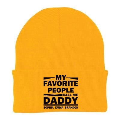 My Favorite People Call Me Personalize Family Knit Cap Winter Beanie