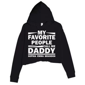 My Favorite People Call Me Personalize Family Crop Fleece Hoodie