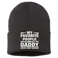 My Favorite People Call Me Personalize Family Sustainable Knit Beanie