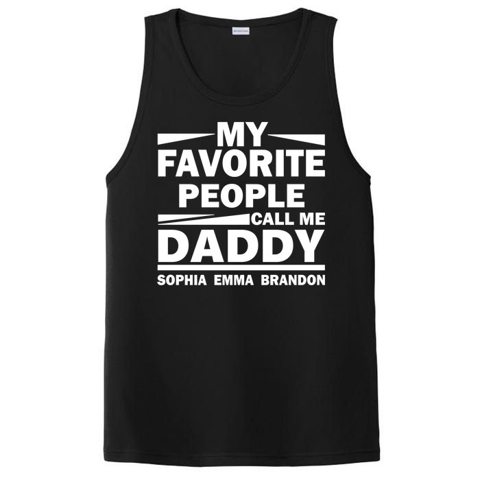 My Favorite People Call Me Personalize Family PosiCharge Competitor Tank