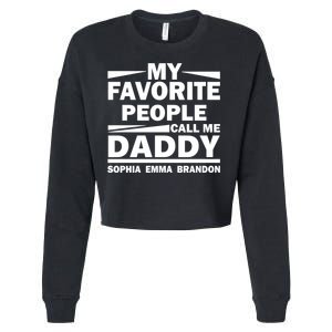 My Favorite People Call Me Personalize Family Cropped Pullover Crew